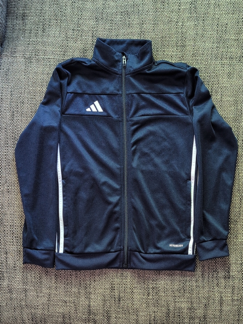 adidas Navy Track Jacket with White Accents